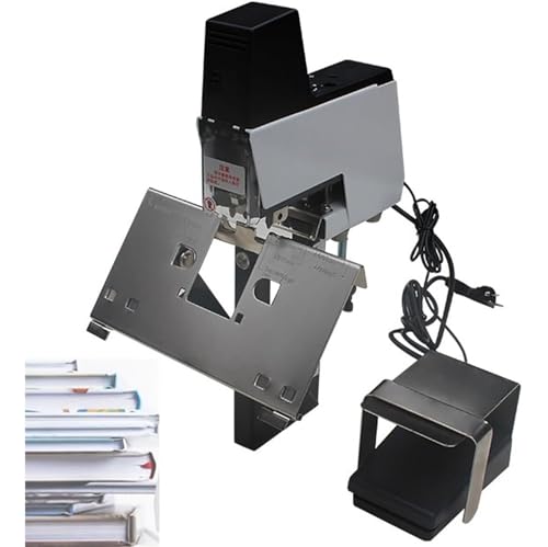 JXYQ Automatische Bindemaschine, Elektrischer Sattelhefter, Stärke 2-30 Blatt, Einstellbare Stärke 100mm, Für Büro, Dicke Buchbindung von JXYQ