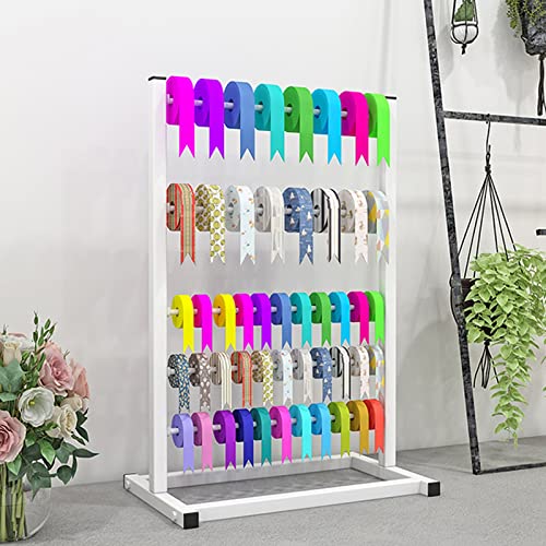 JXYQ Bandspulenhalter aus Metall mit 5 Ablagen – Tisch-Organizer-Regal für Bastelräume, Floristen, Konditoreien, Einzelhandelsgeschäfte, Garnrollenspender für kleine Räume JXYQ Bandspulenhalter aus Metall mit 5 Ablagen – Tisch-Organizer-Regal für Bastelräume, Floristen, Konditoreien, Einzelhandelsgeschäfte, Garnrollenspender für kleine Räume von JXYQ