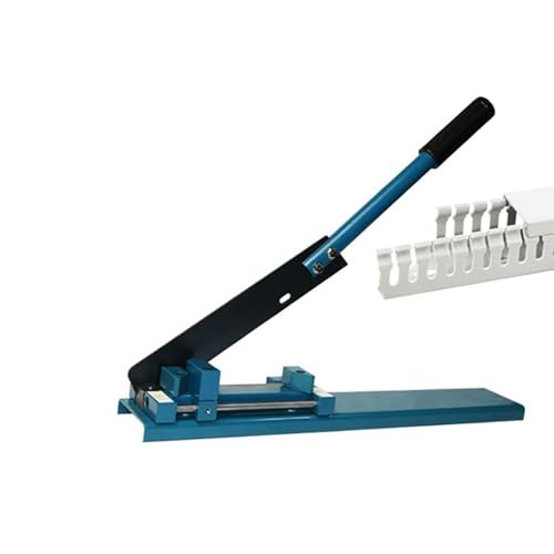 JXYQ DIN-Schienen-Schneidewerkzeug - Doppelte Nut mit 50-cm-Lineal, manueller Führungsschienenschneider zum Schneiden von Geschlitzten Aluminium-Tischkabelkanälen (Farbe: B) von JXYQ