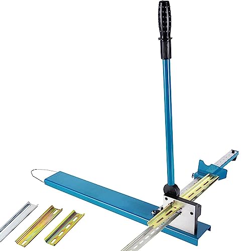 JXYQ DIN-Schienenschneider mit 50-cm-Lineal – Doppelnutschienenschneider für geschlitzte Stahl-/Aluminiumschienen mit 35 mm Breite und 7,5 mm Höhe – Kabelkanalschneidemaschine von JXYQ