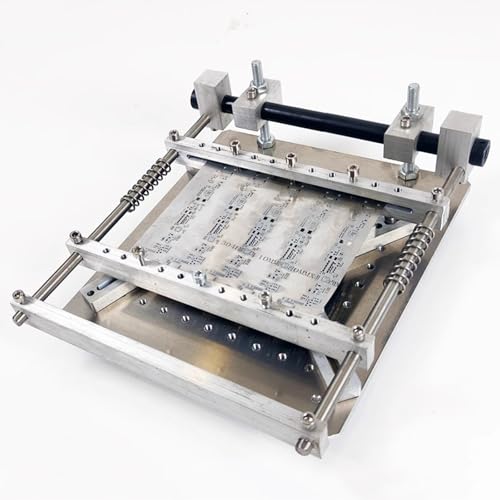 JXYQ Drucktisch für Lötpaste aus Stahlgitter, manueller Desktop-SMT-Schablonen-/Siebdrucker, einstellbare Dicke, maximale Druckfläche 170 mm x 170 mm, für präzises PCB-Prototyping JXYQ Drucktisch für Lötpaste aus Stahlgitter, manueller Desktop-SMT-Schablonen-/Siebdrucker, einstellbare Dicke, maximale Druckfläche 170 mm x 170 mm, für präzises PCB-Prototyping von JXYQ