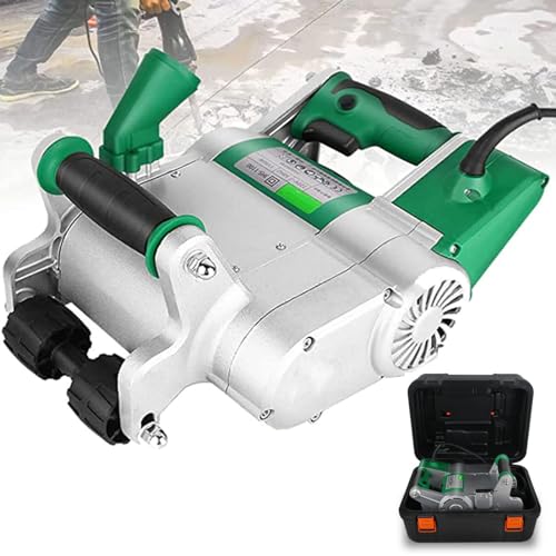JXYQ Elektrische Schneidschlitzmaschine, handgeführte Wandschlitzmaschine, 20–30 mm einstellbare Nuttiefe, geeignet für rote Ziegelsandsteine (25 mm) von JXYQ
