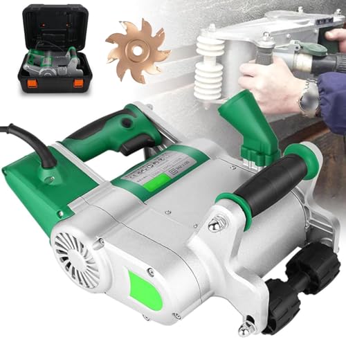 JXYQ Elektrische Wandnutmaschine, 25 mm/35 mm Klinge, 20–30 mm einstellbare Nuttiefe, Zementsandstein-Schneidemaschine (25 mm) von JXYQ
