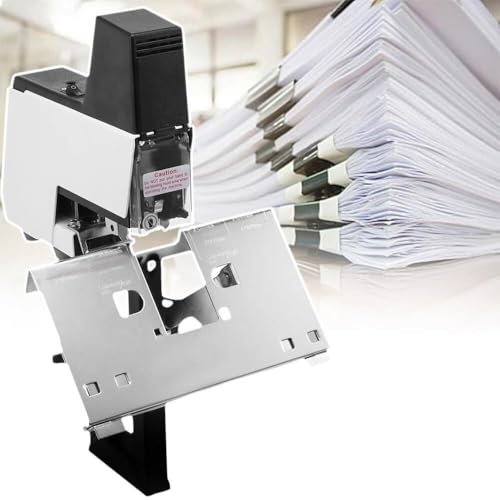 JXYQ Elektrischer Flachhefter, Hochleistungs-Tischhefter mit Pedal, Flach-/Sattelstich-Nähmodusschalter, Bindestärke 2–30 Blatt, langlebig und effizient von JXYQ