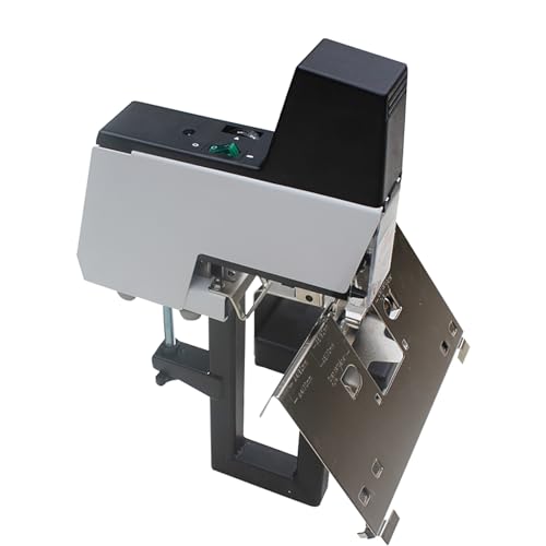 JXYQ Elektrischer Hefter, Hochleistungs-Elektrohefter, Elektrische Schnellhefter, Buchhefter, 2–40 Blatt mit Pedal, Flach- und Sattelheftmaschine mit Fußpedal fürs Büro von JXYQ