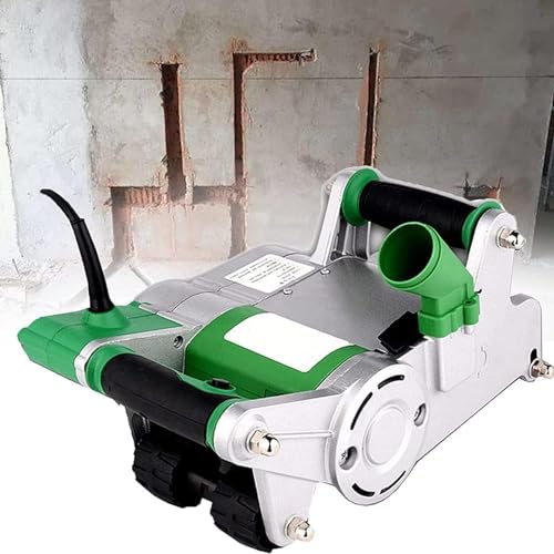 JXYQ Elektrischer Mauernutfräser, 1100 W, Wandschlitzmaschine, 1600 U/min, Betonwandschneidemaschine mit 25 mm und 35 mm Klingen, 20–30 mm Nuttiefeneinstellung, aufhängbares Design JXYQ Elektrischer Mauernutfräser, 1100 W, Wandschlitzmaschine, 1600 U/min, Betonwandschneidemaschine mit 25 mm und 35 mm Klingen, 20–30 mm Nuttiefeneinstellung, aufhängbares Design von JXYQ