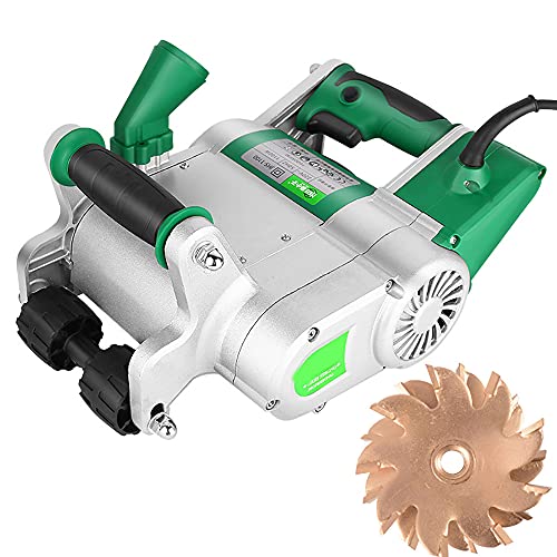 JXYQ Elektrischer Mauernutfräser, 35 mm/25 mm, 1100 W, Betonwandschneidemaschine – 1600 U/min, 20–30 mm Nuttiefeneinstellung – Aufhängbares Design und Werkzeugkasten JXYQ Elektrischer Mauernutfräser, 35 mm/25 mm, 1100 W, Betonwandschneidemaschine – 1600 U/min, 20–30 mm Nuttiefeneinstellung – Aufhängbares Design und Werkzeugkasten von JXYQ