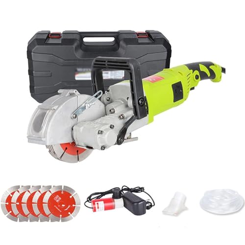 JXYQ Elektrischer Mauernutfräser, 4000 W, Wandnutenschneidemaschine, Schlitzmaschine, 7500 U/min, Betonschneider, Kerbnutfräser, 0–37 mm Schnitttiefe für Ziegel, Granit, Marmor JXYQ Elektrischer Mauernutfräser, 4000 W, Wandnutenschneidemaschine, Schlitzmaschine, 7500 U/min, Betonschneider, Kerbnutfräser, 0–37 mm Schnitttiefe für Ziegel, Granit, Marmor von JXYQ