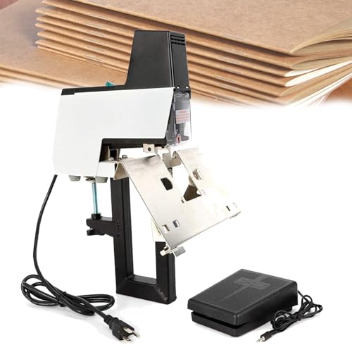 JXYQ Elektrischer Sattelhefter, Bindestärke 2-30 Blatt Sattelhefter, Einstellbare Stärke 100mm Sattelhefter von JXYQ