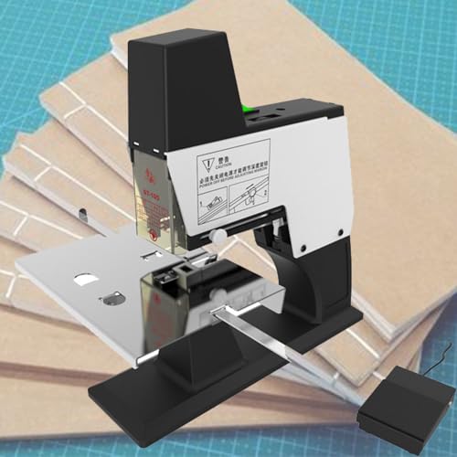 JXYQ Elektrischer Sattelhefter mit Fußpedal, automatische Bindemaschine mit 9 Geschwindigkeiten für Flache und vertikale Bindung, effiziente Lösung zum Binden von Dokumenten von JXYQ