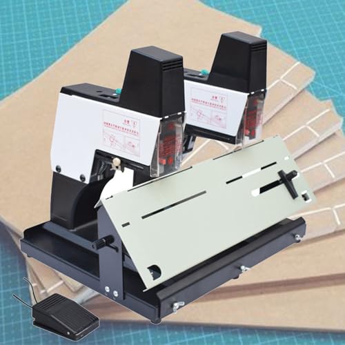 JXYQ Elektrischer Sattelhefter mit Fußpedal, automatische Bindemaschine mit 9 Geschwindigkeiten für Flache und vertikale Bindung, effiziente Lösung zum Binden von Dokumenten von JXYQ