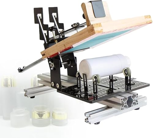 JXYQ Gebogene Siebdruckmaschine, Manueller Zylinderflaschenbecherdruck, Flaschendrucker-Presswerkzeug, Maximale Grafikfläche 200 * 250 MM JXYQ Gebogene Siebdruckmaschine, Manueller Zylinderflaschenbecherdruck, Flaschendrucker-Presswerkzeug, Maximale Grafikfläche 200 * 250 MM von JXYQ