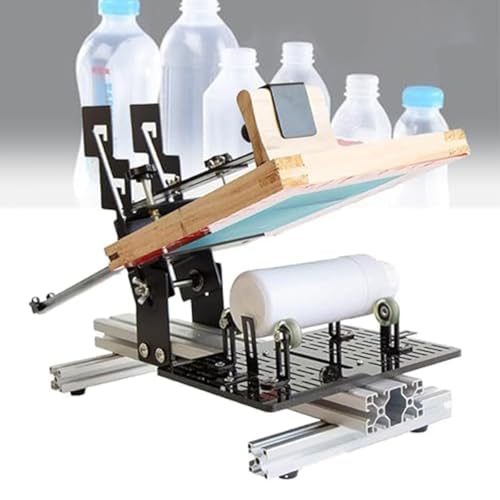 JXYQ Gebogene Siebdruckmaschine, Zylinderdrucker für Flaschen, manuelle Gebogene Siebdruckmaschine, maximale Grafikfläche 200 x 250 mm JXYQ Gebogene Siebdruckmaschine, Zylinderdrucker für Flaschen, manuelle Gebogene Siebdruckmaschine, maximale Grafikfläche 200 x 250 mm von JXYQ