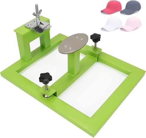 JXYQ Manuelle Hut-Siebdruckmaschine, Druckmaschine, Klemm-Siebdrucker, 1-Farben-Siebdruckmaschine mit 1 Station, Links- und Rechtseinstellung 10 mm, für T-Shirt-DIY-Druck JXYQ Manuelle Hut-Siebdruckmaschine, Druckmaschine, Klemm-Siebdrucker, 1-Farben-Siebdruckmaschine mit 1 Station, Links- und Rechtseinstellung 10 mm, für T-Shirt-DIY-Druck von JXYQ