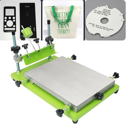 JXYQ Manuelle Siebdruckmaschine mit Rakel für Flachdruck auf Glas, Textilien, Metall, Holz, Kunststoff und Papier JXYQ Manuelle Siebdruckmaschine mit Rakel für Flachdruck auf Glas, Textilien, Metall, Holz, Kunststoff und Papier von JXYQ