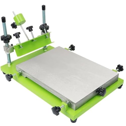 JXYQ Manuelle Siebdruckmaschine mit passendem Rakel, vielseitige DIY-Presse für Glas, Textilien, Metall, Holz, Kunststoff, Papier, Hochleistungs-Siebdrucker (240 * 300 mm) von JXYQ