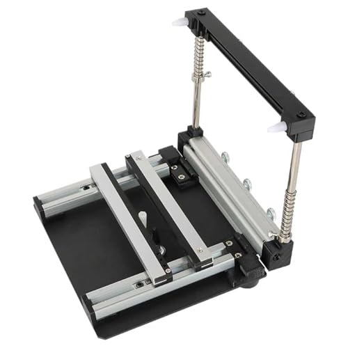 JXYQ Manuelle kleine Siebdruckstation, Lötpastendrucktisch aus Stahlgitter, PCB-Schablonendrucker, einstellbare Dicke, für präzises PCB-Prototyping (20 cm) von JXYQ