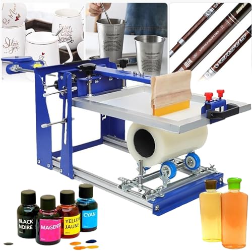 JXYQ Manueller Zylinderdrucker, Siebdruckmaschine für Gebogene Flaschen, geeignet zum Bedrucken zylindrischer und konischer Produkte mit einem Durchmesser JXYQ Manueller Zylinderdrucker, Siebdruckmaschine für Gebogene Flaschen, geeignet zum Bedrucken zylindrischer und konischer Produkte mit einem Durchmesser von JXYQ