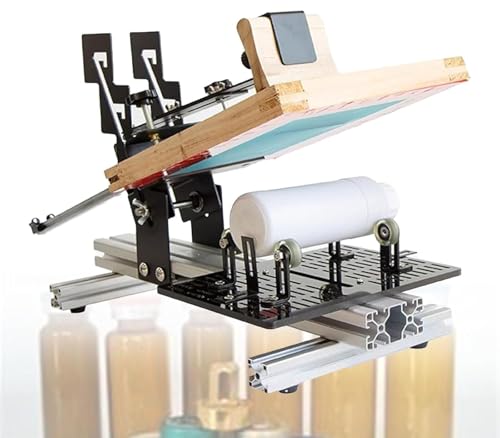 JXYQ Manueller gebogener Siebdrucker, Zylinder-Siebdruckmaschine, 200 * 250 mm maximale Grafikfläche, professioneller Zylinder-Flaschenbecher-Pressdrucker JXYQ Manueller gebogener Siebdrucker, Zylinder-Siebdruckmaschine, 200 * 250 mm maximale Grafikfläche, professioneller Zylinder-Flaschenbecher-Pressdrucker von JXYQ