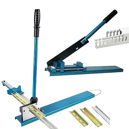 JXYQ Manuelles DIN-Schienen-Schneidewerkzeug, DIN-Schienenschneider, Aluminiumschienenschneider, Tisch-Drahtkanalschneider, manueller Schienenschneider zum Schneiden von geschlitztem Aluminium von JXYQ
