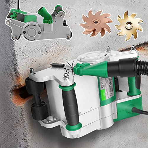JXYQ Mauernutfräse 1100 W – Einstellbare Nuttiefe, 25 mm und 35 mm Klinge, Betonschneider und Kerber, Bodenwand-Rillenfräsmaschinen-Set von JXYQ
