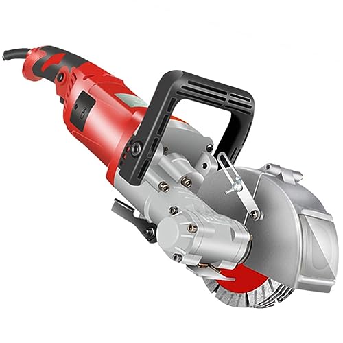 JXYQ Mauernutfräse 4000W, Mauernutfräse 7500U/min, Elektrische Mauernutfräse für Granit, Marmor, Beton, Rot-115MM JXYQ Mauernutfräse 4000W, Mauernutfräse 7500U/min, Elektrische Mauernutfräse für Granit, Marmor, Beton, Rot-115MM von JXYQ