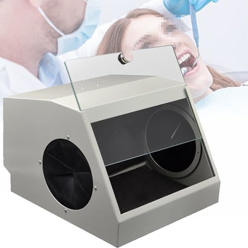 JXYQ Modulare Strahlkabine, Staubbox für Dentallabore, Schleif- und Polierbox für Labore, mit Luftabsaugung und Filtervorrichtung, Staubschutz mit doppelter Belüftung und Einer 5500-K-LED-Lichtquelle JXYQ Modulare Strahlkabine, Staubbox für Dentallabore, Schleif- und Polierbox für Labore, mit Luftabsaugung und Filtervorrichtung, Staubschutz mit doppelter Belüftung und Einer 5500-K-LED-Lichtquelle von JXYQ
