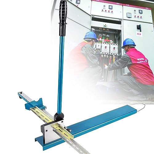 JXYQ Multifunktionaler Schienenschneider, Schienenschneidewerkzeug Easy Cut mit 50 cm Lineal zum Schneiden von Geschlitzten Aluminium- und Stahlschienen, 35 mm Breite, 7,5 mm Höhe von JXYQ