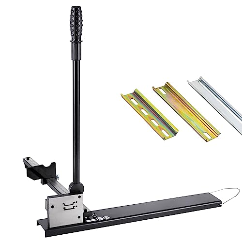 JXYQ Präzisions-DIN-Schienenschneider mit Doppelnut für einfaches Kabelkanalschneiden, inkl. 50 cm langem Lineal für genaue Messungen von JXYQ