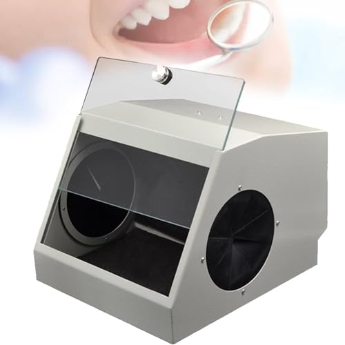 JXYQ Sandstrahl-Staubsammler, Dentallabor-Staubbox mit doppelter Absaugung und Filtervorrichtung, LED-Lichtquelle, Staub entweicht beim Sandstrahlen Nicht JXYQ Sandstrahl-Staubsammler, Dentallabor-Staubbox mit doppelter Absaugung und Filtervorrichtung, LED-Lichtquelle, Staub entweicht beim Sandstrahlen Nicht von JXYQ