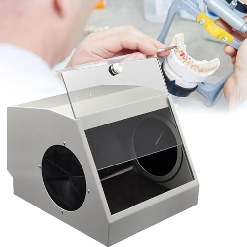 JXYQ Sandstrahl-Staubsammler für Dentallabore mit Glasblende, Staubbox für Dentallabore, Staubsammler-Vakuumbox mit LED-Lichtquelle, reduziert Staubschäden für Ärzte JXYQ Sandstrahl-Staubsammler für Dentallabore mit Glasblende, Staubbox für Dentallabore, Staubsammler-Vakuumbox mit LED-Lichtquelle, reduziert Staubschäden für Ärzte von JXYQ