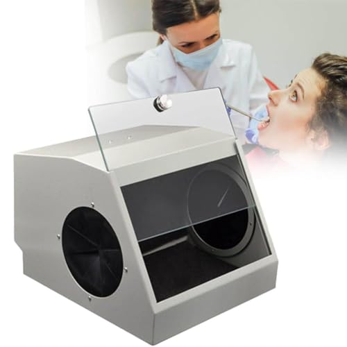 JXYQ Schleif- und Polierbox für Labore, Sandstrahlschutz, Vakuum-Staubabsauger, Sandstrahl-Staubsammelbox für Dentallabore, Dentallaborausrüstung mit Filtervorrichtung JXYQ Schleif- und Polierbox für Labore, Sandstrahlschutz, Vakuum-Staubabsauger, Sandstrahl-Staubsammelbox für Dentallabore, Dentallaborausrüstung mit Filtervorrichtung von JXYQ