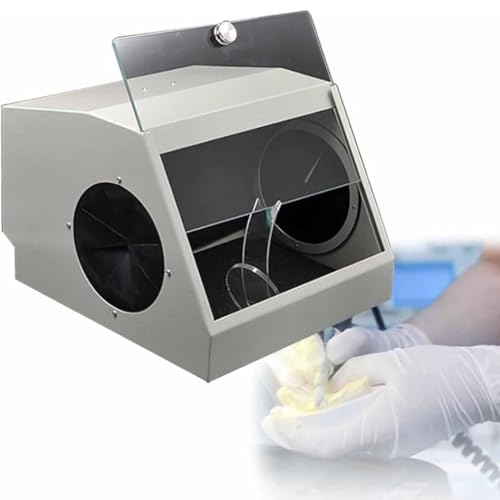 JXYQ Staubbox für Dentallabore, Professioneller Dentalstaubsammler, Sandstrahlschutz-Staubsammler, Vakuum-Staubabsauger, mit LED und Filtern von JXYQ
