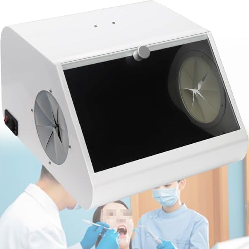 JXYQ Staubbox für Dentallabore, Sandstrahlschutz, Staubschutz mit doppelter Belüftung und Einer Schallwand aus gehärtetem Glas mit LED-Lichtquelle, reduziert Staubschäden für Ärzte JXYQ Staubbox für Dentallabore, Sandstrahlschutz, Staubschutz mit doppelter Belüftung und Einer Schallwand aus gehärtetem Glas mit LED-Lichtquelle, reduziert Staubschäden für Ärzte von JXYQ