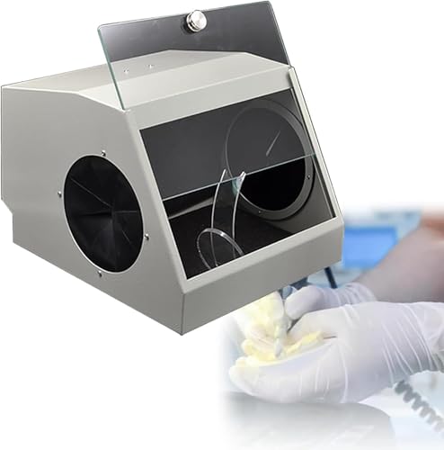 JXYQ Staubbox für Dentallabore mit LED-Licht und Luftabsaugung, modulare Strahlkabine zur Staubkontrolle, schützt Ärzte vor Staubschäden von JXYQ