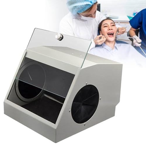 JXYQ Staubdichter Koffer, Dental-Schleif- und Polierbox, Dental-Sandstrahler, Staubsammelbox mit 2 Filtern, Dentallabor, Staubdichte Box, 29 x 20 x 20,5 cm von JXYQ