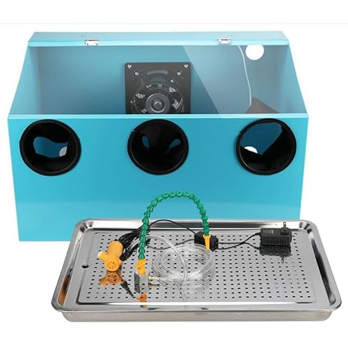 JXYQ Staubschutz für Schleiftisch-Polierer, Gravur-Staubbox mit LED-Leuchten und Lüftern, vollständig geschlossenes Doppelhülsen-Design, Geschwindigkeit 2800 U/min, zum Gravieren (55 x 35 x 35 cm) JXYQ Staubschutz für Schleiftisch-Polierer, Gravur-Staubbox mit LED-Leuchten und Lüftern, vollständig geschlossenes Doppelhülsen-Design, Geschwindigkeit 2800 U/min, zum Gravieren (55 x 35 x 35 cm) von JXYQ
