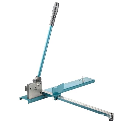 Manueller Führungsschienenschneider, DIN-Schienenschneider, Aluminiumschienen-Schneidemaschine, Schnittwinkel 45°-90°, präzises Schneiden, mit speziellem Positionierungslineal, zum Schneiden von Sta von JXYQ