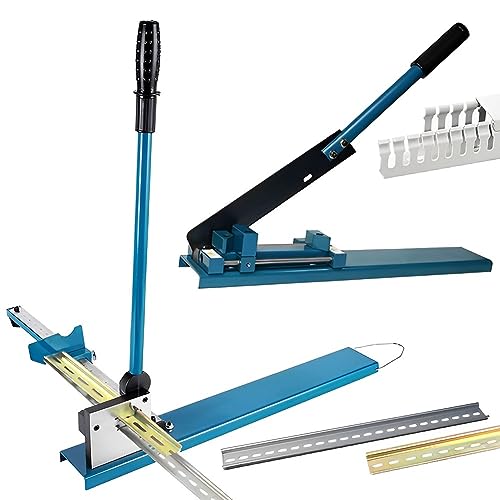 Manuelles Schienenschneidewerkzeug + Tisch-Kabelkanalschneidemaschine – Doppelnutschienenschneider mit Transferschieber, Positionierung und 50-cm-Lineal – Ideal zum Schneiden von geschlitztem Stahl/ Manuelles Schienenschneidewerkzeug + Tisch-Kabelkanalschneidemaschine – Doppelnutschienenschneider mit Transferschieber, Positionierung und 50-cm-Lineal – Ideal zum Schneiden von geschlitztem Stahl/ von JXYQ