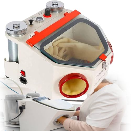Sandstrahlgerät für Dentallabore, Doppelstift-Feinsandstrahlgerät, mit Fußpedalsteuerung, 2 Stifte + 2 Tanks, Sandstrahlgerät für Dentallabore, LED-Licht und Sandstrahlgerät mit großem Sichtfenster Sandstrahlgerät für Dentallabore, Doppelstift-Feinsandstrahlgerät, mit Fußpedalsteuerung, 2 Stifte + 2 Tanks, Sandstrahlgerät für Dentallabore, LED-Licht und Sandstrahlgerät mit großem Sichtfenster von JXYQ