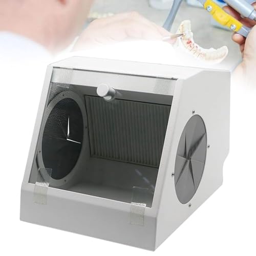 Staubbox für Dentallabore, Sandstrahlstaubsammler, Multifunktions-Polierstaubbox, mit Luftabsaugfiltergerät, LED-Lichtquelle, für Jade- und Steinschnitzereien Staubbox für Dentallabore, Sandstrahlstaubsammler, Multifunktions-Polierstaubbox, mit Luftabsaugfiltergerät, LED-Lichtquelle, für Jade- und Steinschnitzereien von JXYQ