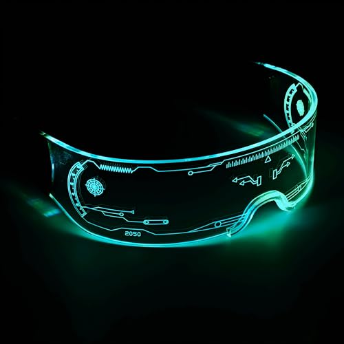 JYB Hopefuture LED Cyberpunk leuchtende Brille, Decoration Party Bunte Technologie EL Kaltlichtlinsenbrille (Hoffnung) JYB Hopefuture LED Cyberpunk leuchtende Brille, Decoration Party Bunte Technologie EL Kaltlichtlinsenbrille (Hoffnung) von JYB Hopefuture