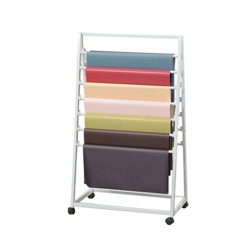 Ausstellungsständer, freistehendes Schal-Ausstellungsgestell aus Metall, kommerzielle Schal-Ausstellung für Bänder, Blumen, Geschenkpapier, Seidenschal, Hosen, Krawatten,,White Double-70*40*120cm Ausstellungsständer, freistehendes Schal-Ausstellungsgestell aus Metall, kommerzielle Schal-Ausstellung für Bänder, Blumen, Geschenkpapier, Seidenschal, Hosen, Krawatten,,White Double-70*40*120cm von JYBNBBE
