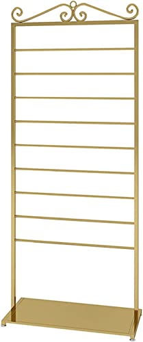 Craft Room Organizer Display-Ständer, Goldfarbener Aufbewahrungs-Organizer aus Metall, vielseitig, 9-stufiger Bandhalterständer mit großer Kapazität für Geschenkpapier/Se,Gold-17.7X15.7X66.9in Craft Room Organizer Display-Ständer, Goldfarbener Aufbewahrungs-Organizer aus Metall, vielseitig, 9-stufiger Bandhalterständer mit großer Kapazität für Geschenkpapier/Se,Gold-17.7X15.7X66.9in von JYBNBBE