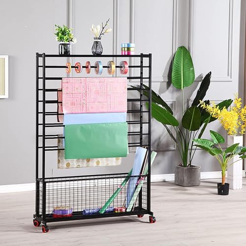 Freistehender Präsentationsständer für Geschenkpapier mit Trennwänden und beweglichem Aufbewahrungshalter für Schalbänder. Robuster Eisenrahmen für Floristen/Geschenkeläd,One Color-100x33x150cm Freistehender Präsentationsständer für Geschenkpapier mit Trennwänden und beweglichem Aufbewahrungshalter für Schalbänder. Robuster Eisenrahmen für Floristen/Geschenkeläd,One Color-100x33x150cm von JYBNBBE