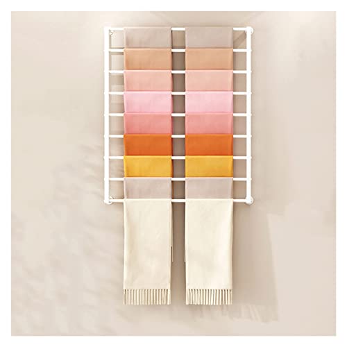JYBNBBE 10-stufiger Präsentationsständer für Seidenschals, Stoff, Geschenkpapier, Wandhalterung, robuster Aufbewahrungsorganisator aus Metall, multifunktionaler Halter für Einkau,White-80cm/31.5in JYBNBBE 10-stufiger Präsentationsständer für Seidenschals, Stoff, Geschenkpapier, Wandhalterung, robuster Aufbewahrungsorganisator aus Metall, multifunktionaler Halter für Einkau,White-80cm/31.5in von JYBNBBE