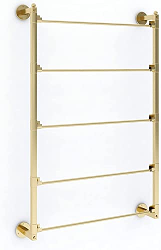 JYBNBBE Aufbewahrungsregal für Bänder im Bastelraum, Halterung für Krawatten, Gürtel, Schals, Goldfarbene Wandhalterung, Aufbewahrungsregal für Geschenkpapier, Hän,60cmx75cm/23.6inx29.5in JYBNBBE Aufbewahrungsregal für Bänder im Bastelraum, Halterung für Krawatten, Gürtel, Schals, Goldfarbene Wandhalterung, Aufbewahrungsregal für Geschenkpapier, Hän,60cmx75cm/23.6inx29.5in von JYBNBBE