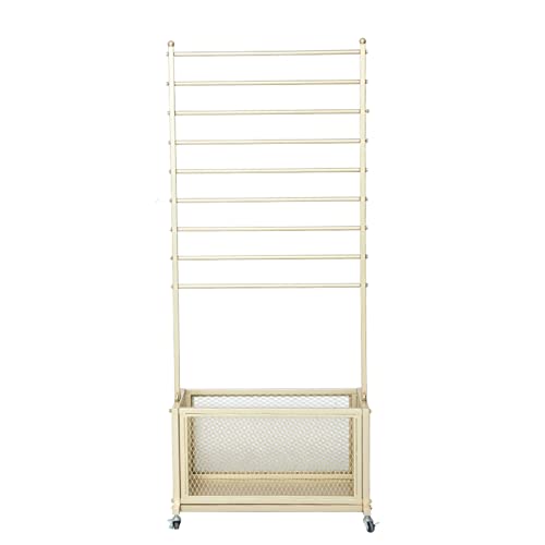 JYBNBBE Band-Aufbewahrungsregal, für Schals, Stoffe, Schals, modisches Blumenregal, Präsentationsregal für Geschenkpapier, Bänder, Weißgold/Schwarz,Light Coffee-67cm170cm JYBNBBE Band-Aufbewahrungsregal, für Schals, Stoffe, Schals, modisches Blumenregal, Präsentationsregal für Geschenkpapier, Bänder, Weißgold/Schwarz,Light Coffee-67cm170cm von JYBNBBE