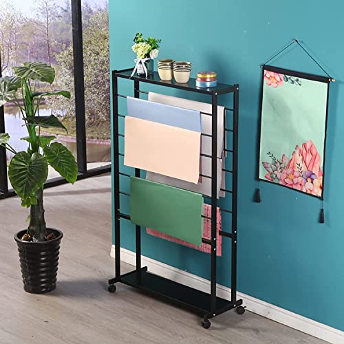 JYBNBBE Bandhalter-Organizer-Rack für Bastelarbeiten, doppelseitiger Bandständerwagen, 8-lagiger Aufbewahrungshalter aus Metall zum Organisieren von Geschenkpapier, Vinylrollen,Black-67x33x150cm JYBNBBE Bandhalter-Organizer-Rack für Bastelarbeiten, doppelseitiger Bandständerwagen, 8-lagiger Aufbewahrungshalter aus Metall zum Organisieren von Geschenkpapier, Vinylrollen,Black-67x33x150cm von JYBNBBE