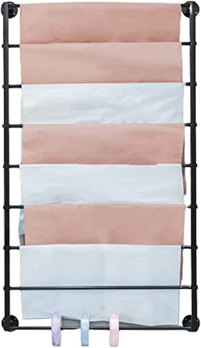 JYBNBBE Bandhalter für Bastelarbeiten, Organizer-Rack, Wandschal-Aufhänger, Aufbewahrungshalter für Geschenkpapier, Band-Organizer zur Wandmontage für Bastelräume, 9-stufiges Aus,Black-70x10x120cm JYBNBBE Bandhalter für Bastelarbeiten, Organizer-Rack, Wandschal-Aufhänger, Aufbewahrungshalter für Geschenkpapier, Band-Organizer zur Wandmontage für Bastelräume, 9-stufiges Aus,Black-70x10x120cm von JYBNBBE